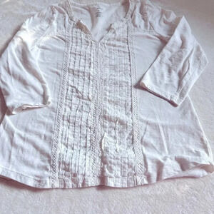 Sonoma women’s off white tunic top size medium